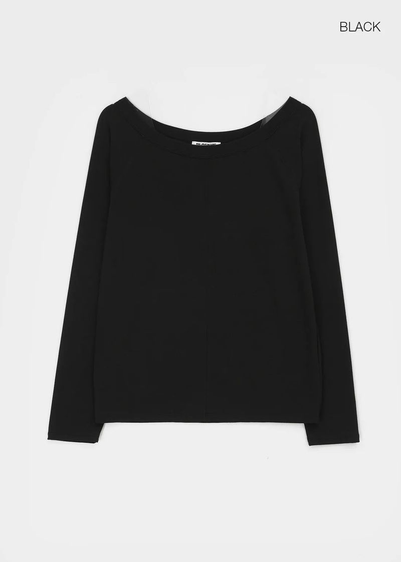 [MADE] HUR Off-shoulder Raglan Long Sleeve Tee