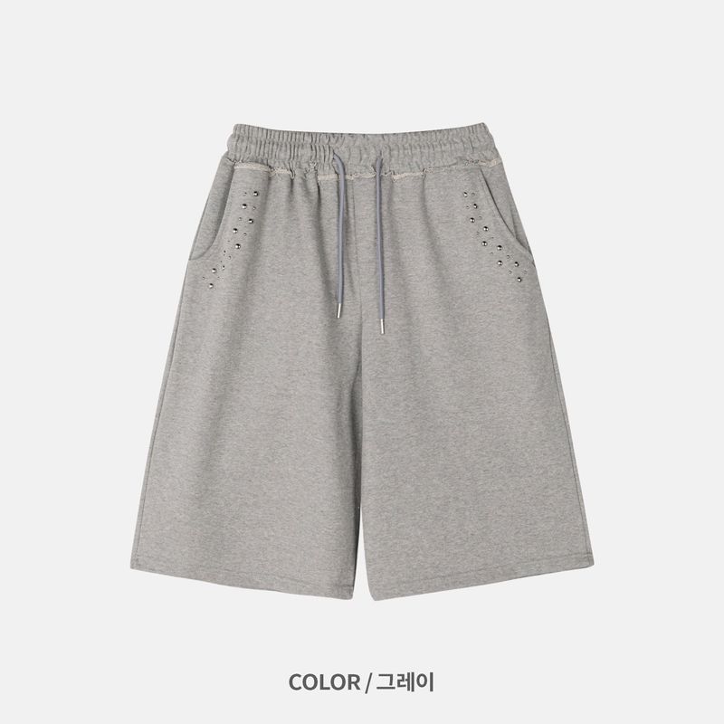 Mayer Stud Bermuda Pants (2color)