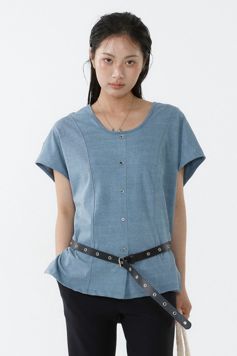 PIGMENT MAISON TOP_DUSTY BLUE