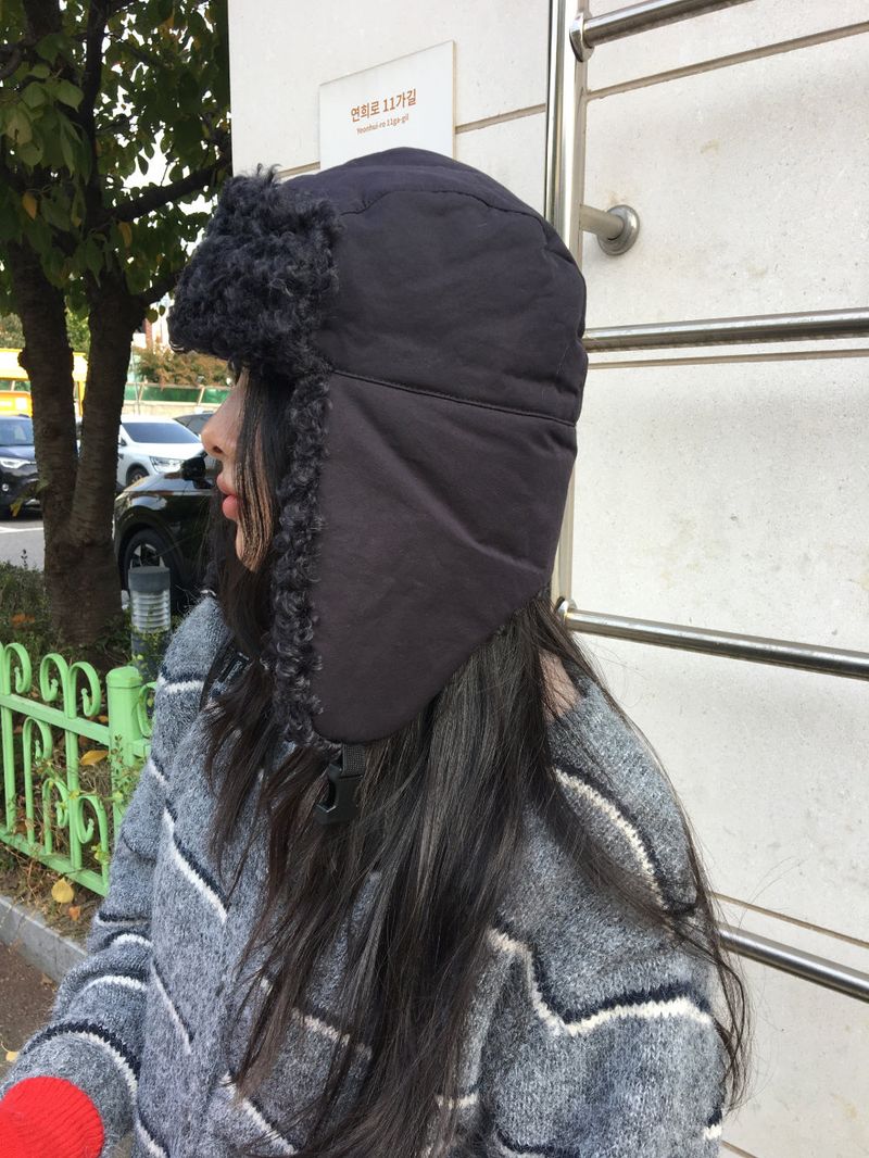 Fluffy Padded Trapper Hat (5color)