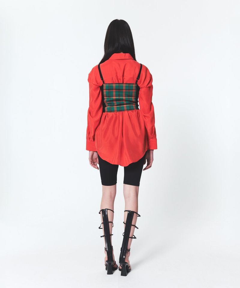 Madras Check Corset Sleeveless