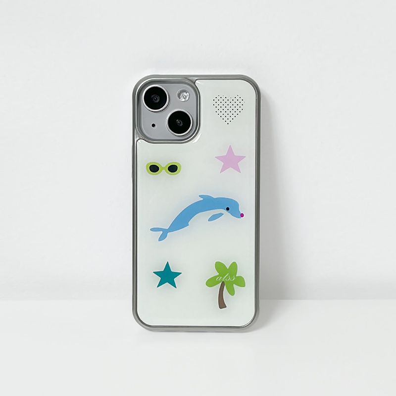 dolphin epoxy silver bumper case