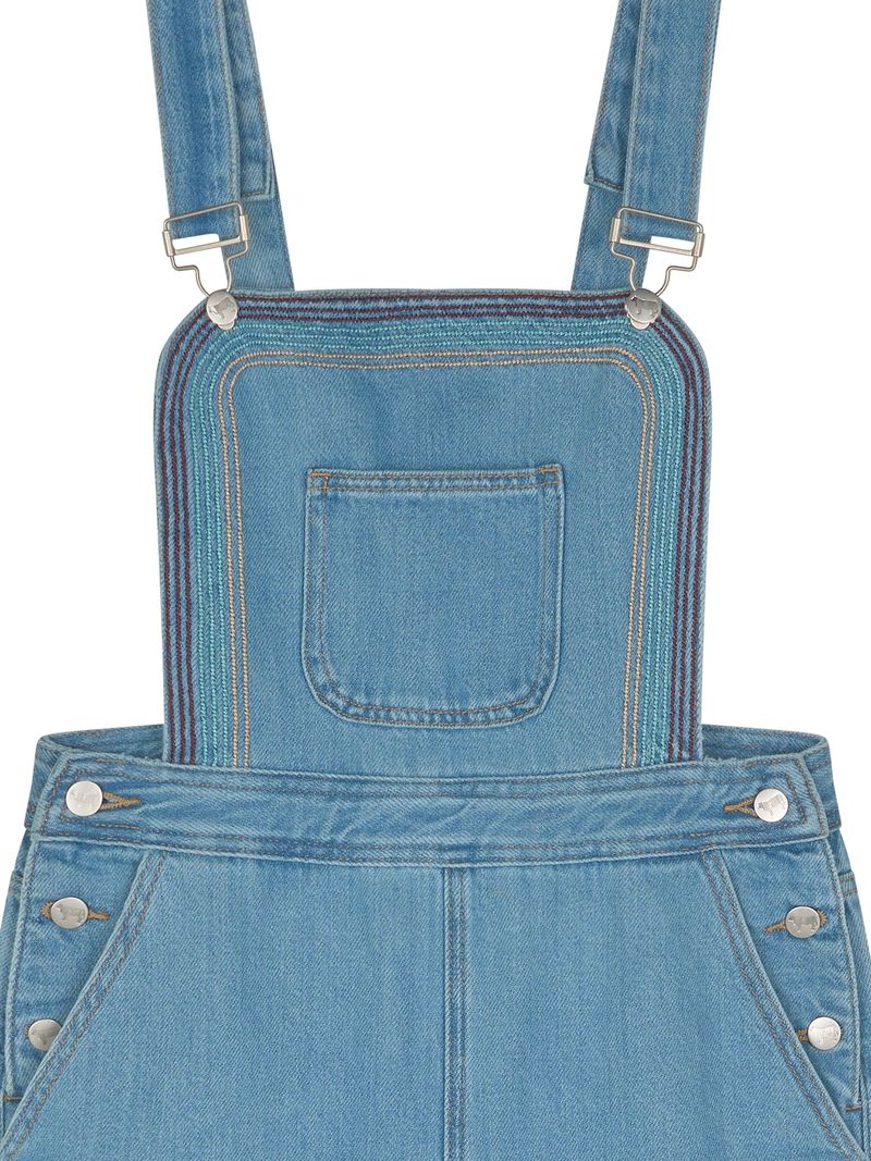 EMBROIDERY OVERALL DENIM PANTS code 25011