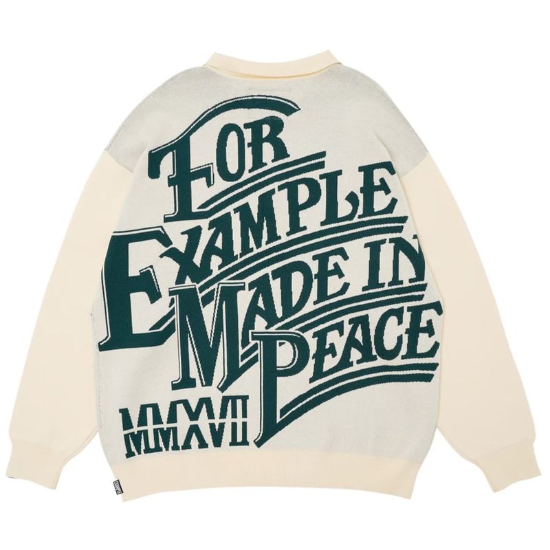 EXAMPLE MADE IN PEACE POLO KNIT SHIRTS