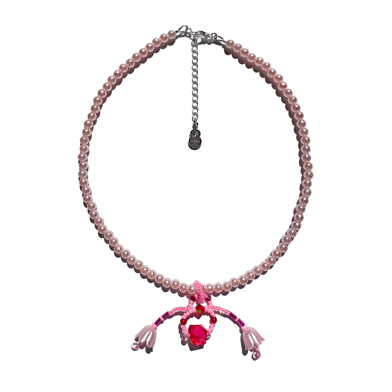 Jüü Jüü（ジュジュ）の「ピーチマッシュルームネックレス（アクセサリー）」