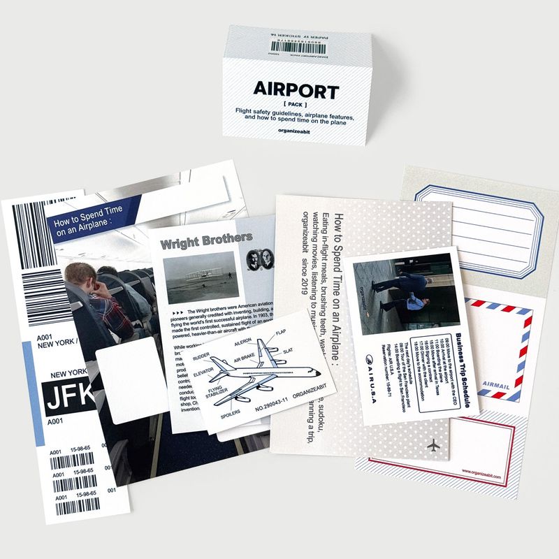 oab airport pack / scrap sticker set