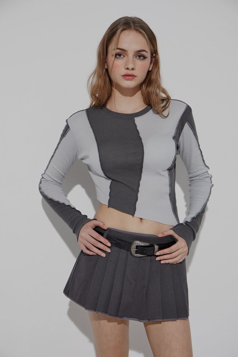 CHINO PLEATS SKIRT