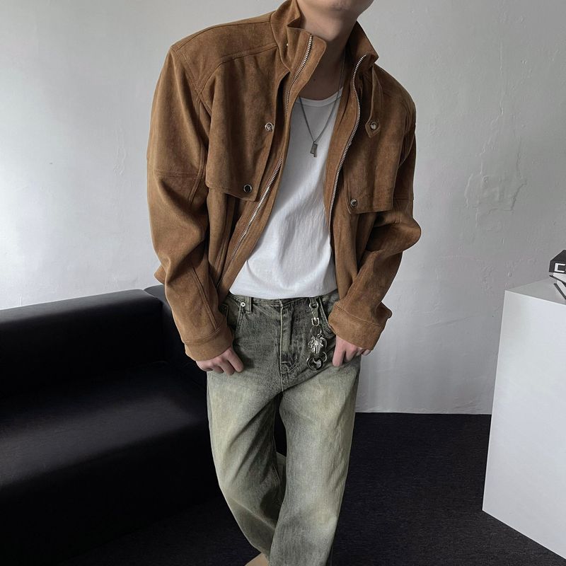 OWN Boyan Suede Neck Collar Jacket (3 colors)