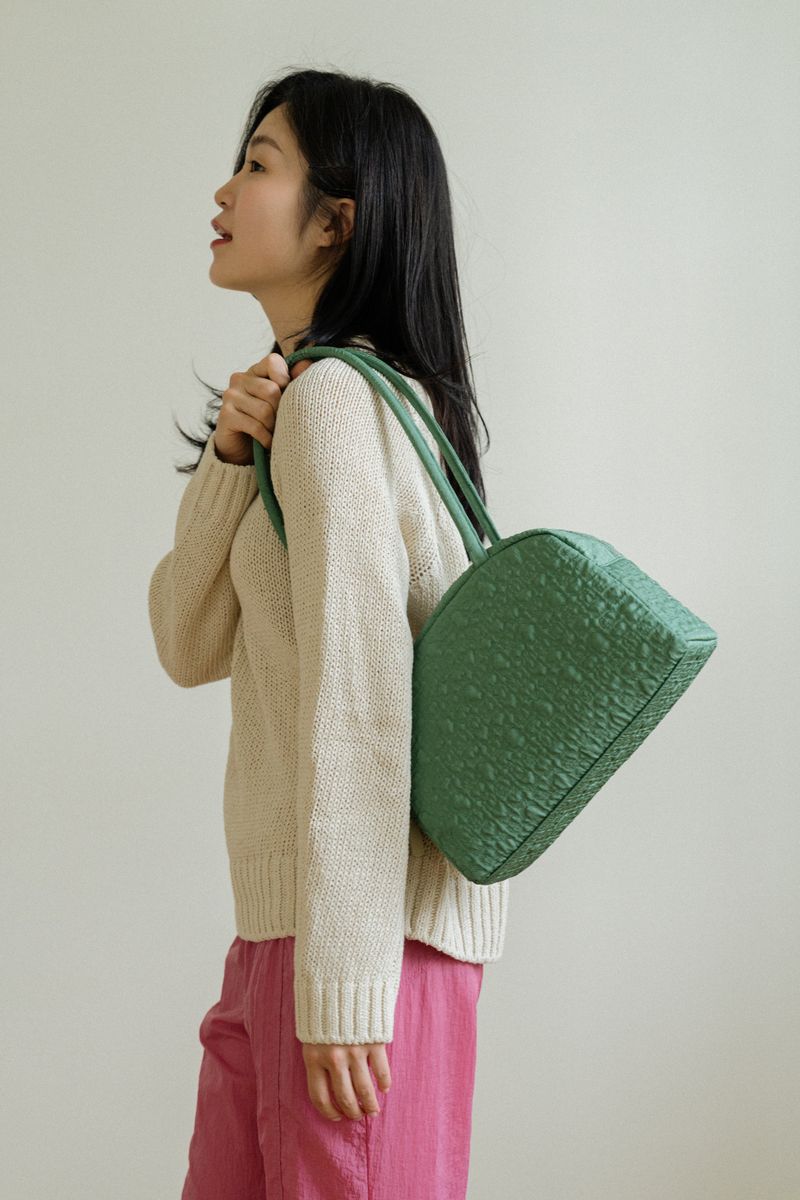 plummy bag_ripple turquoise
