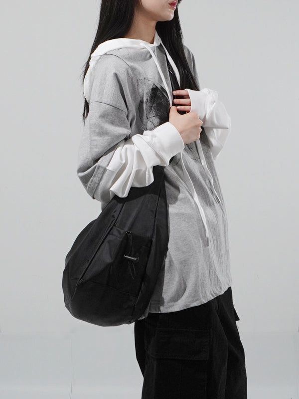 (UNISEX) Supple Shoulder Bag (with mini pouch)