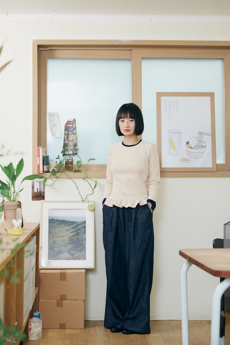 Layered frill T-shirt / Peach