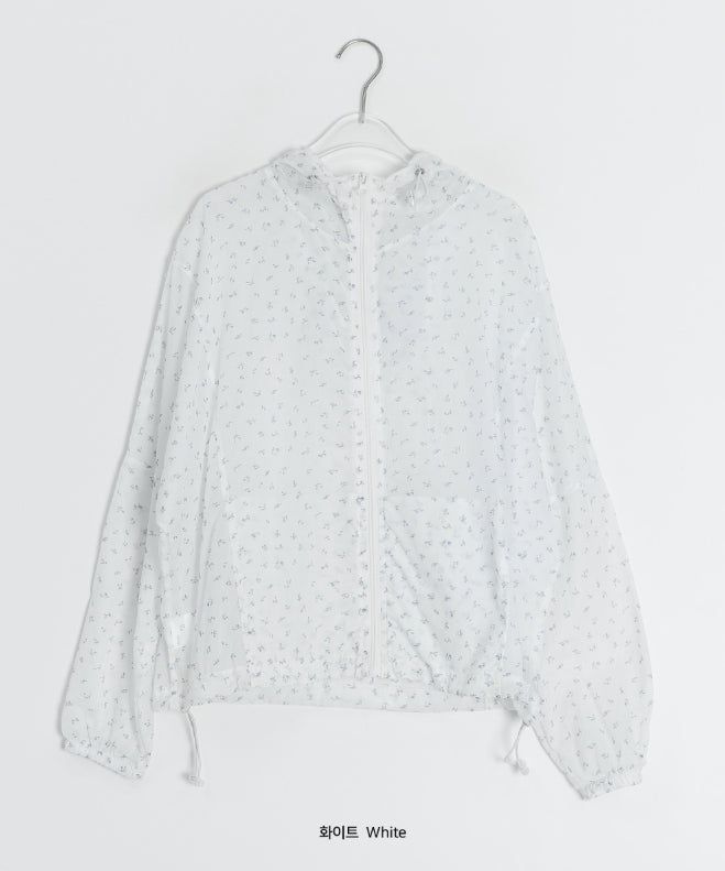 Ikoha Flower String Hood Windbreaker