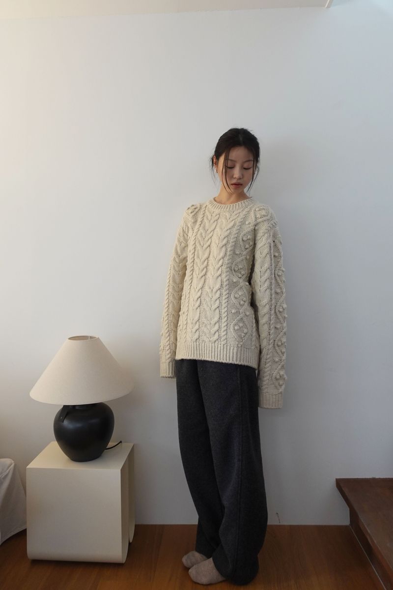 m.o.k（モク）の「Berry vintage sweater (2C)（Tops）」
