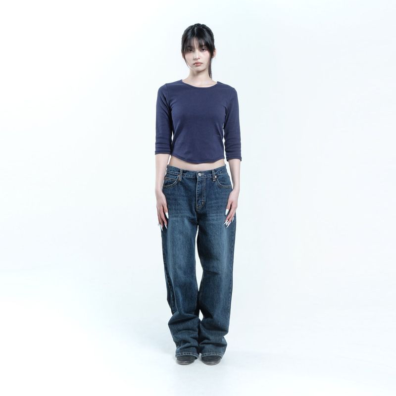 Plain 3/4 Tee 004