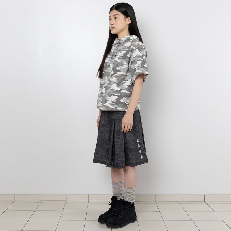Twister Button Hood Tee - Camo