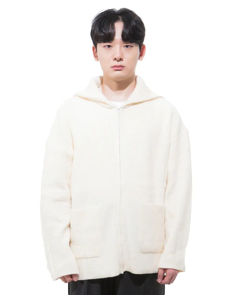MAGNOLIA（マグノリア）の「ロングネックドライバーズニット-WHITE （送料込）- WooStore（Tops）」