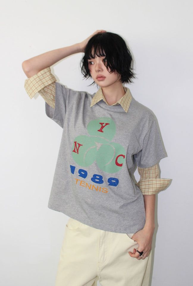 VINTAGE TENNIS GRAPHIC TEE