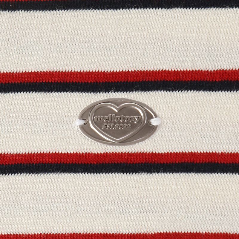 STRIPE COLLAR T-SHIRT (Ivory)