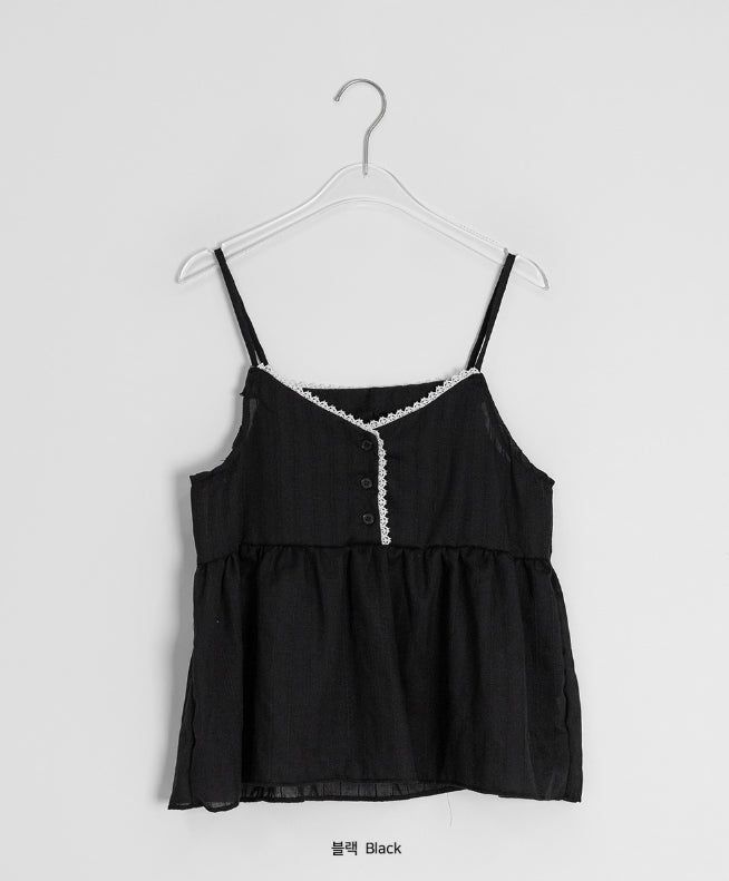 Zerni V-neck Lace Bustier Layered Sleeveless