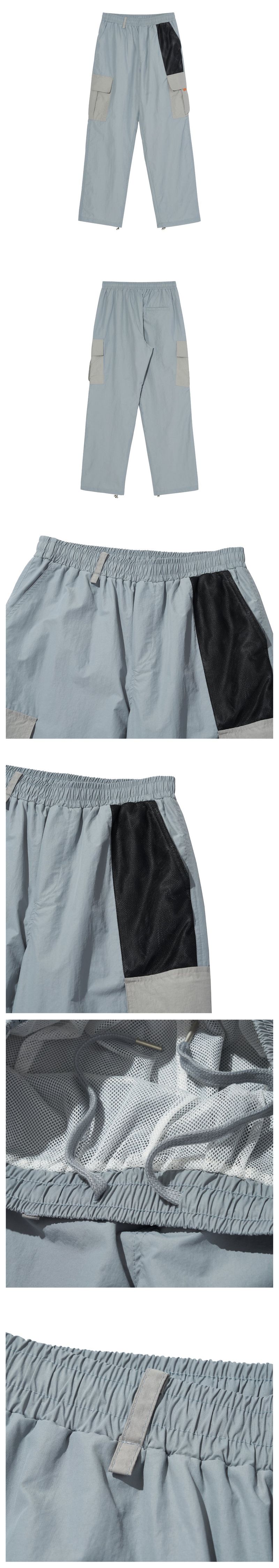 SIGNATURE LOGO STIRING PANTS [GRAY]