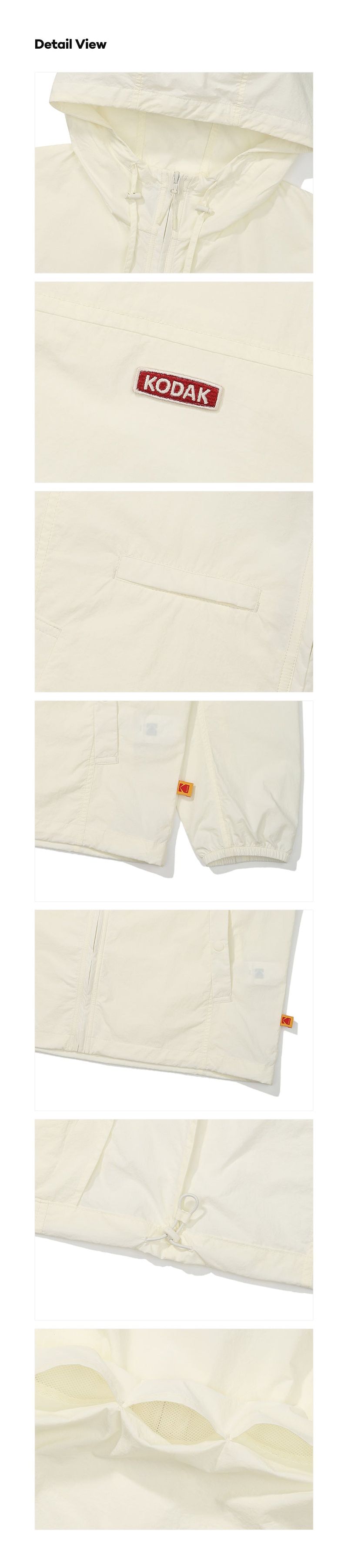 ICE POP Hooded Long-Sleeved Jacket【IVORY】