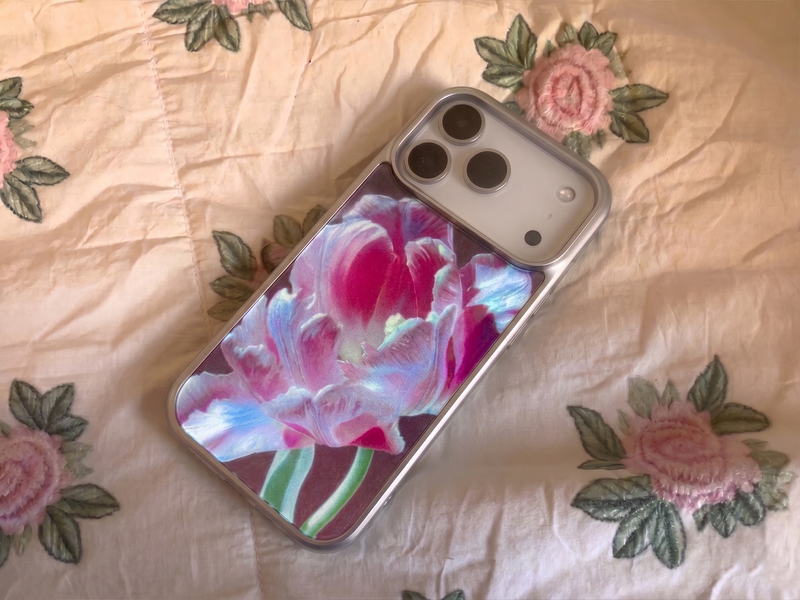[silver glass bumper] flower6