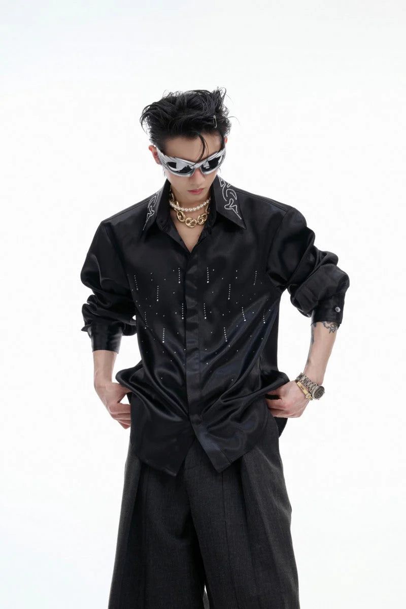Argue Cultureの「Satin Glitter Boxy Shirt(Tops)」
