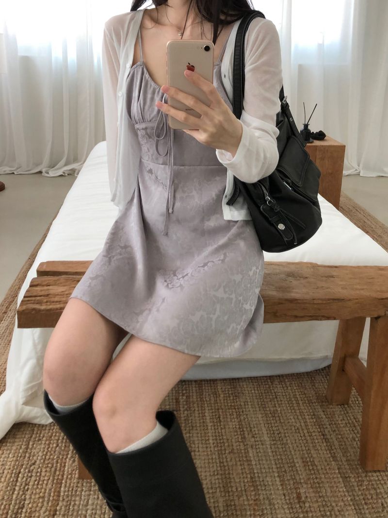 Soy V-neck see-through cardigan (4 colors)