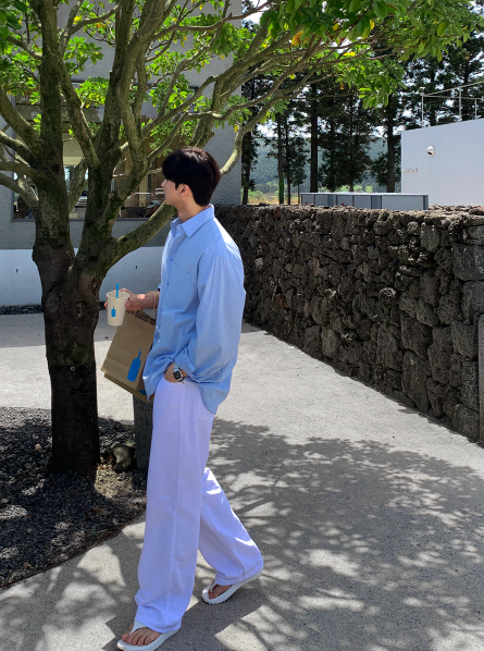 Deade 534 Off-White Linen Wide Denim