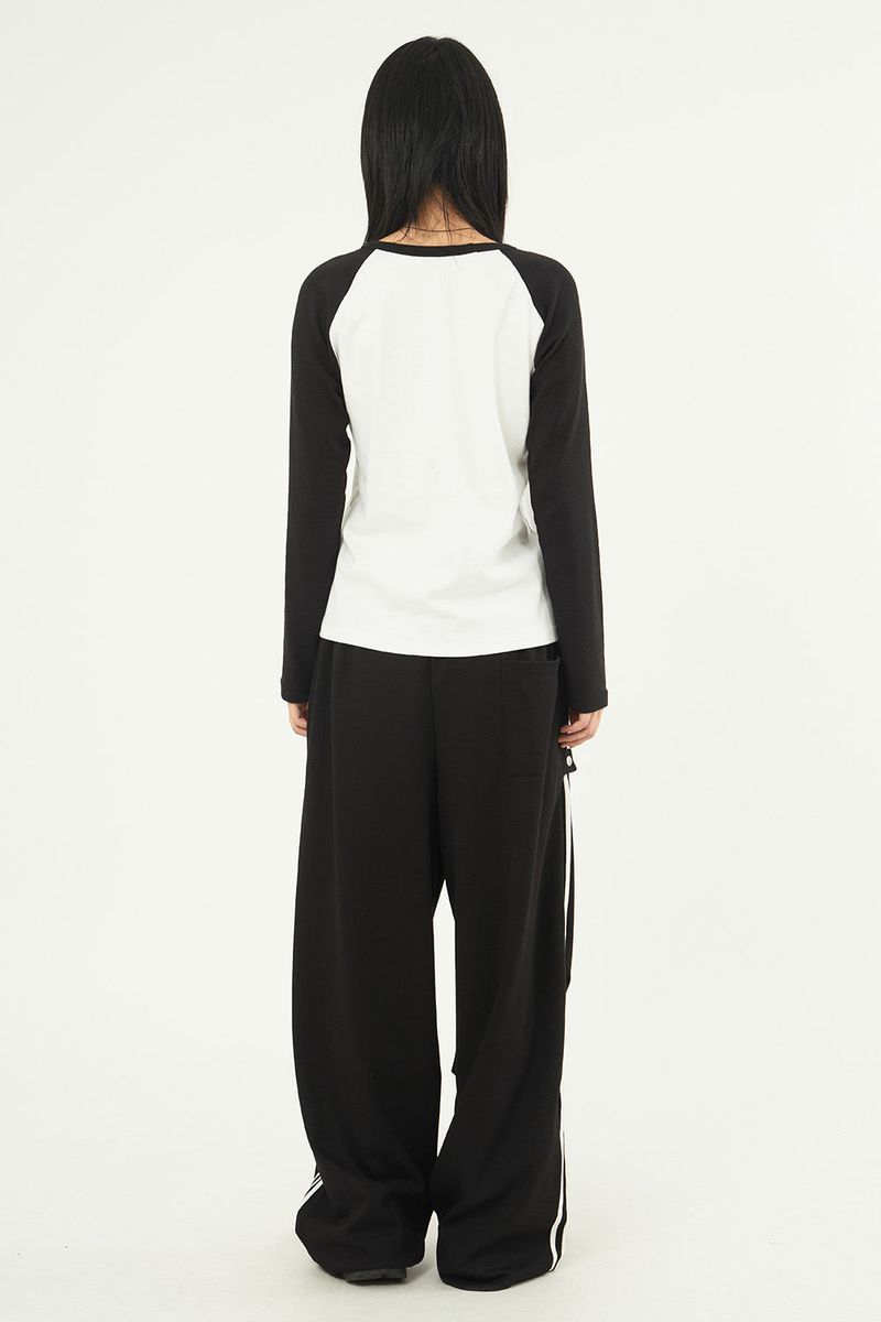 All day side snap track pants