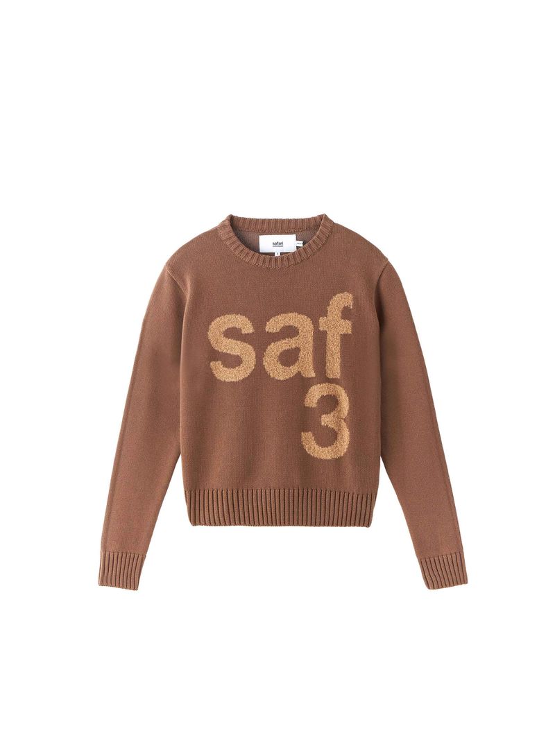 1/2 BASIC SAFARI KNIT (BROWN)