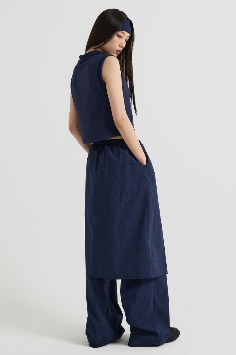 vadefy（ベイディフィー）の「Cotton Banding Skirt Pants, Navy（Pants）」