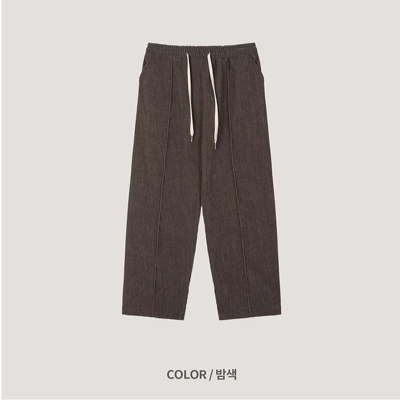 [SET UP가능] Velvet wide training pants(2color)