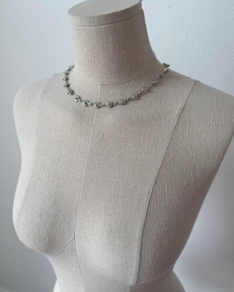 [MADE]   silver open close necklace