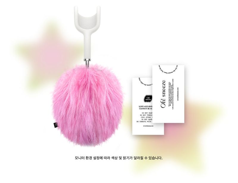 fluffy fur case_ hot pink