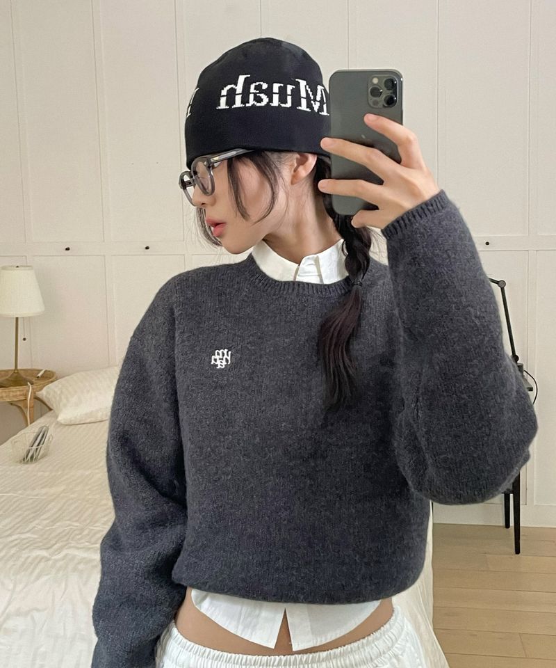JACQUARD LOGO BEANIE