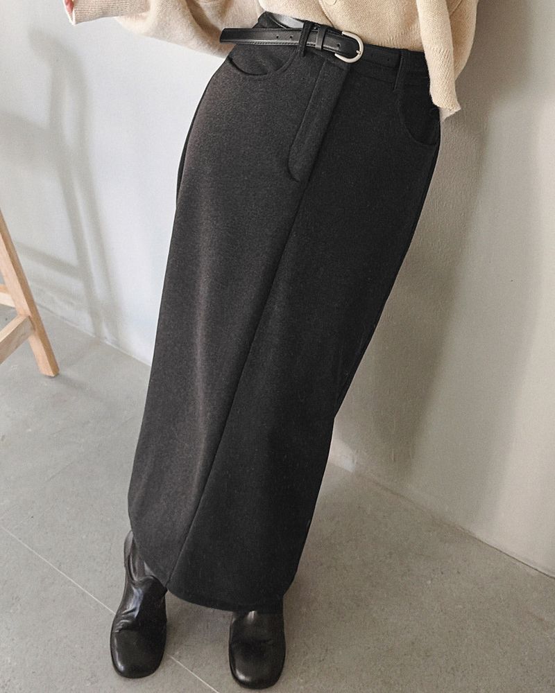MAYBINS(メイビンス)の「Nuo Belt Long Skirt(Skirts)」