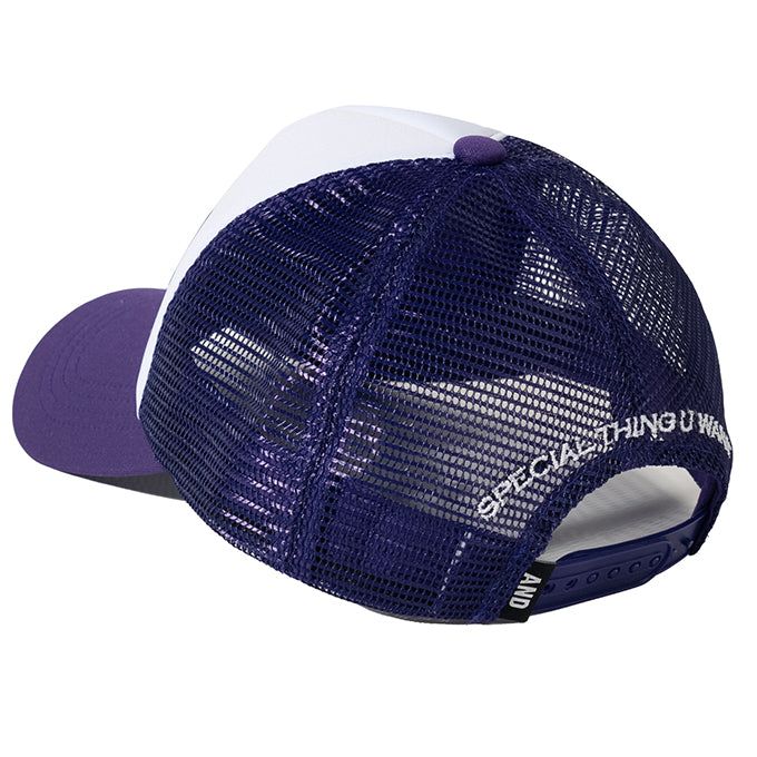 PURPLE ATHR TRUCKER CAP