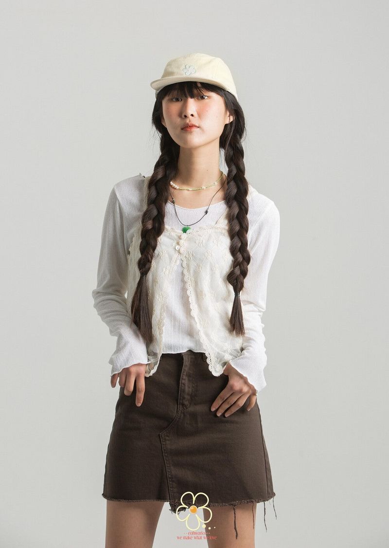 EOHWORKS flower yellow camp cap