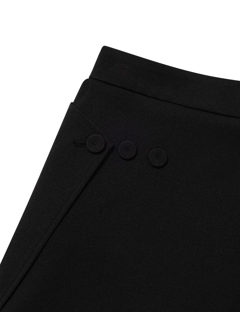 FLARED SKIRT PANTS(BLACK)