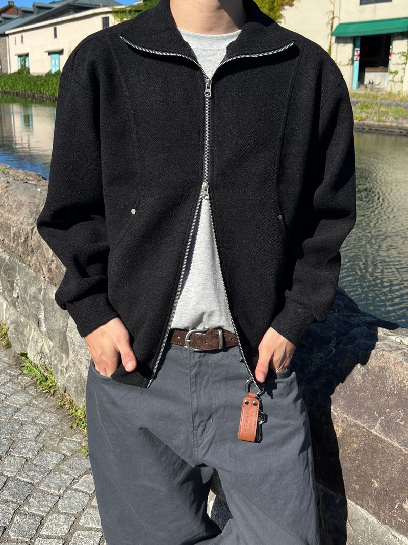 Neutral Triple-Stitch Cotton Pants (2 Colors)