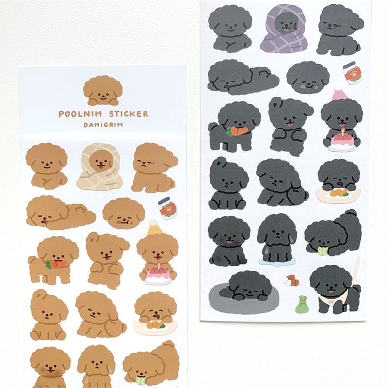 【1+1 SET】 Puppy Sticker