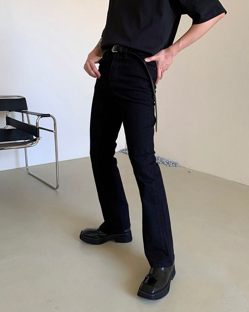 COZINESS（コジネス）の「MG601 Semi boot cut black jeans（Pants）」