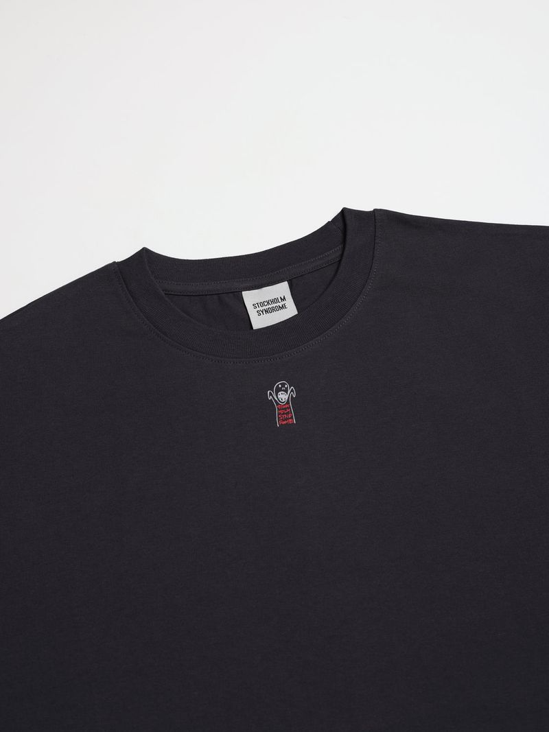 ドゥードゥルスカルTシャツ - チャコール