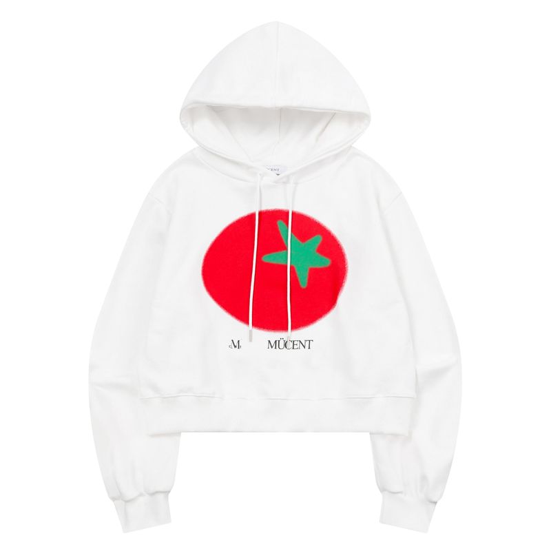 MUCENT（ムセント）の「TOMATO PRINTING HOOD T UNISEX (3Color)（Tops）」