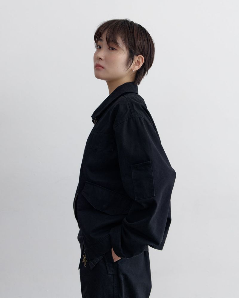 Vintage Washed Cotton Work Jacket