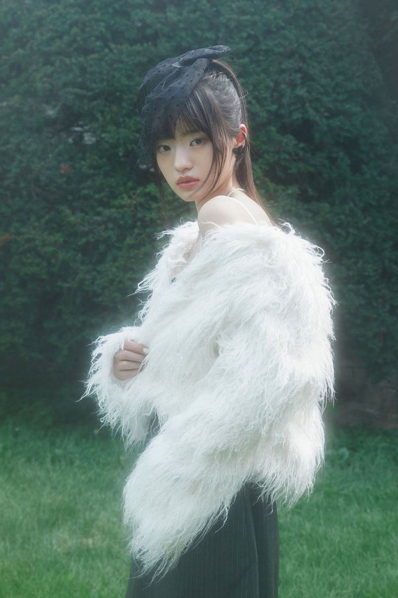 HAIR FUR JACKET (WHITE)