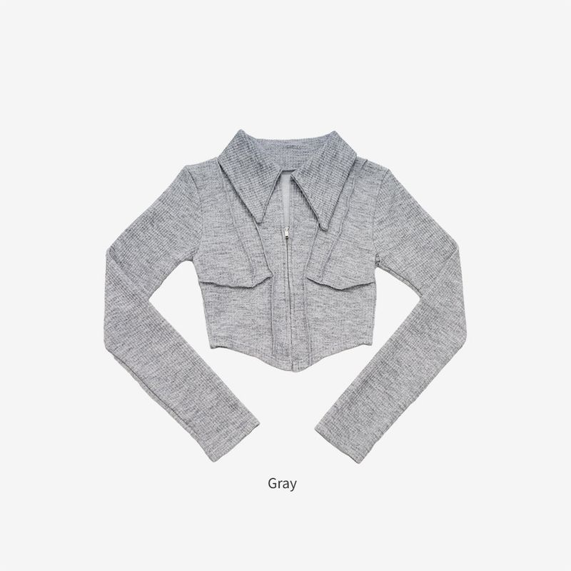 Fix Crop Hoodie Zip-Up