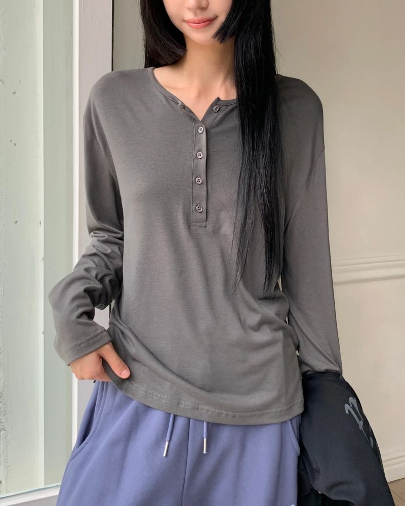 [ORIGINAL] Bath Slit Long-Sleeve T-Shirt