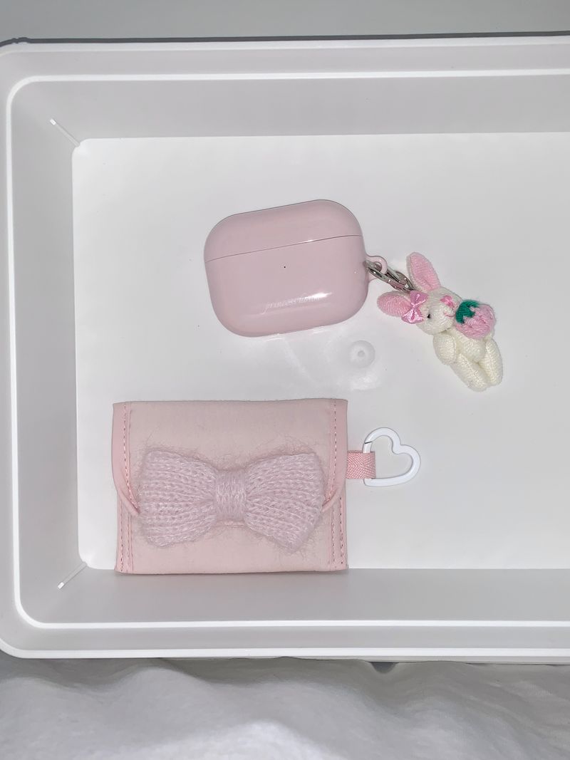 coquette ribbon card wallet